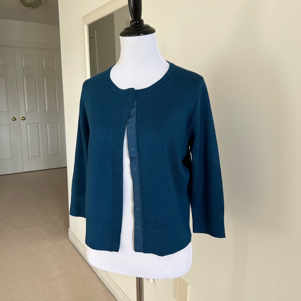 Ricki's Deep Teal Cardigan Sweater size M